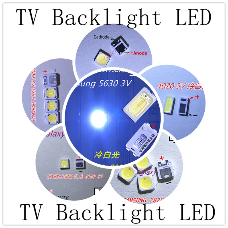 Светодиодная подсветка для телевизора LG 8520 2835 3030 3535 4020 3V 6V 3020 3014 4014 3537 7020 7030 7032 2828