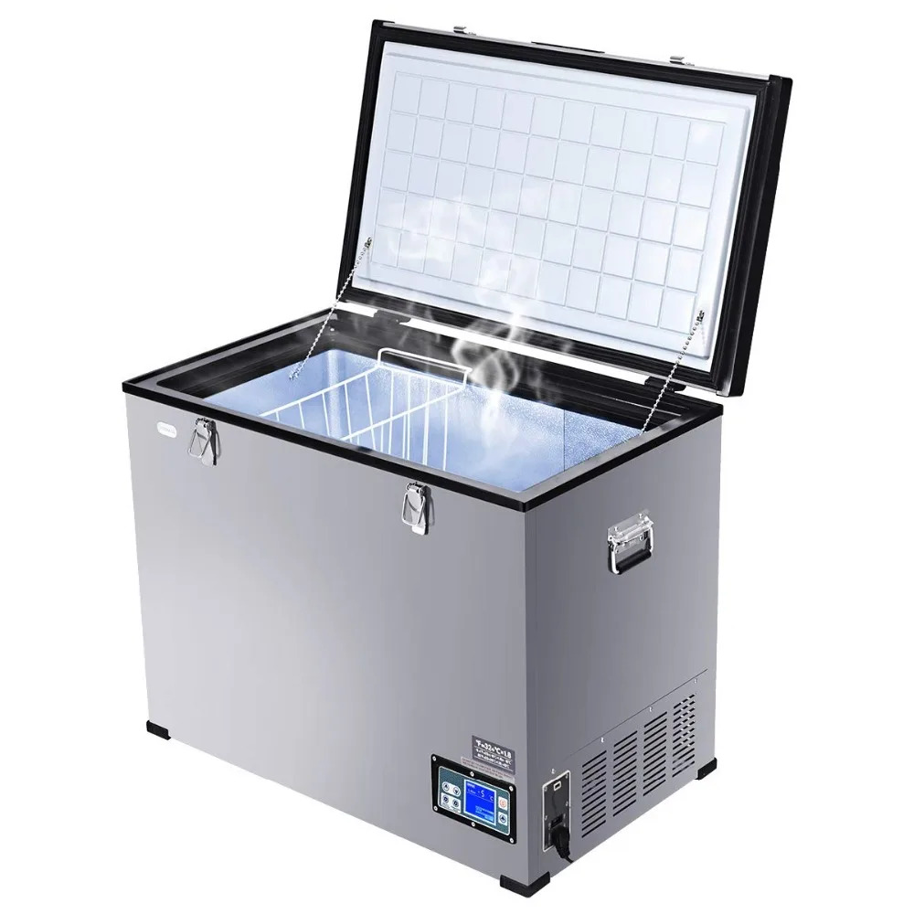 

Compressor Refrigerator Freezer, 125L Car Travel Refrigerator Freezer Portable and Compact Vehicle Mini Fridge For Car and Home