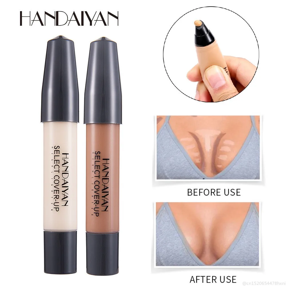 

HANDAIYAN 12 Colors Liquid Cream Face Body Concealer Stick Foundation Scars Acne Cover Smooth Makeup Face Eyes Cosmetic TSLM2