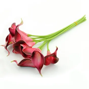 

12pcs/Pack Calla Lily Real Touch Multi Colors Decorative Flower Artificial Flower Wedding Party Event Decorations Flower