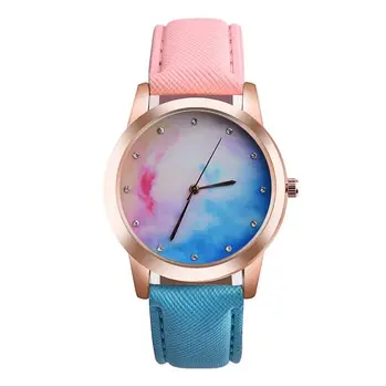 

2017 New Watch Moon Photo Unisex Watch Women Men Wristwatch Starry Sky Space Watch Little Star Wristwatch Special Birthday Gift