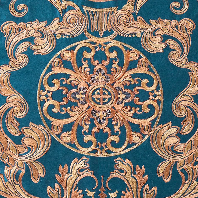 Waliicorners 60SEgyptian Cotton Embroidered Luxury Royal Bedding Set 4/6Pcs King Queen Size Duvet Cover Bed Sheet set Decorative Pillowcases 27 5