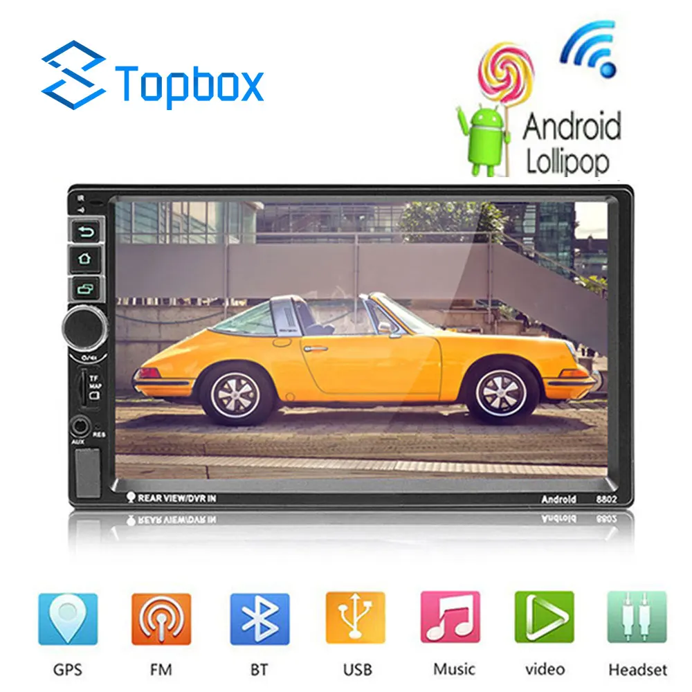 

Camecho Android Car Radio 2 Din Autoradio GPS Navigation 2din Universal Car Multimedia Player BT FM Mirrorlink Stereo Audio 8802