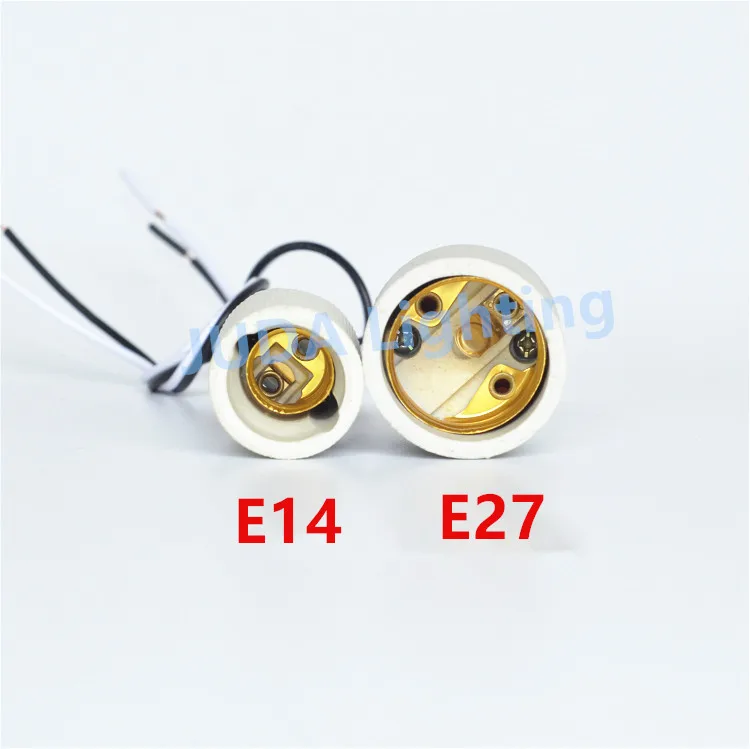 Description Picture 5 of itemE14 E27 socket ceramic lamp holder for led chandeliers Edison Vintage Led bulb Tube lights pendant lights Lighting accessories