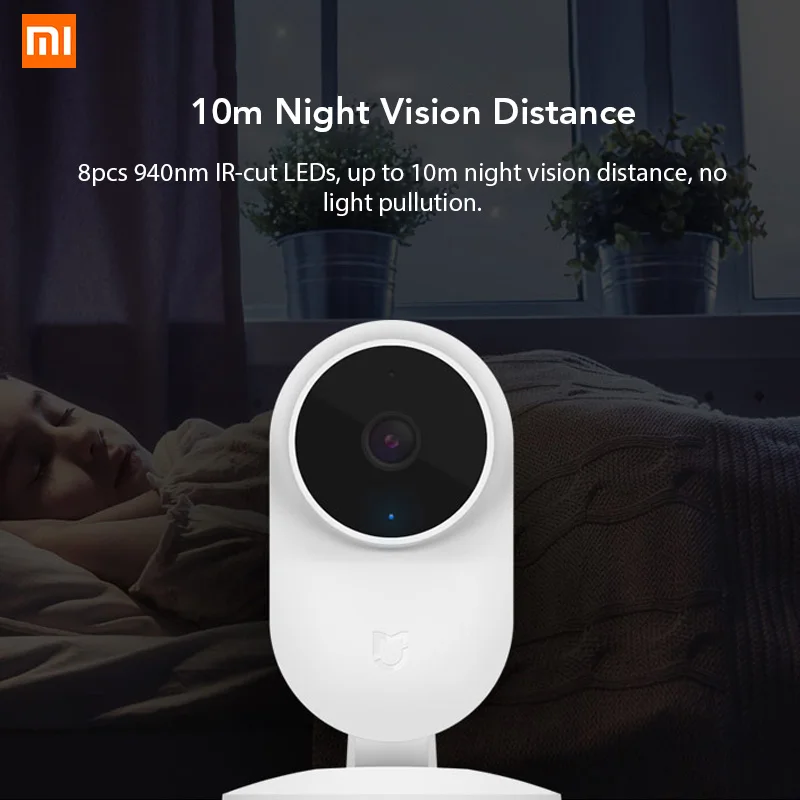Xiaomi Mijia 1080P IP камера градусов FOV ночного видения 2,4 Ghz Xioami домашний комплект монитор безопасности 130
