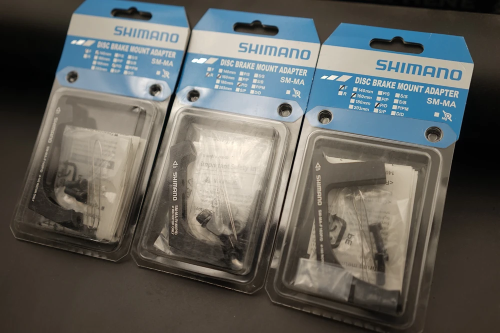 Адаптер Shimano с плоским креплением на стопорный тормоз 140 мм 160 мм, SM-MA-R140P/D, R160P/D, F140P/D, F160P/D