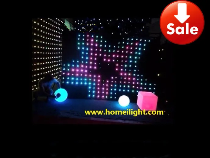 

LED video curtain p12cm 3X4m stage backdrop