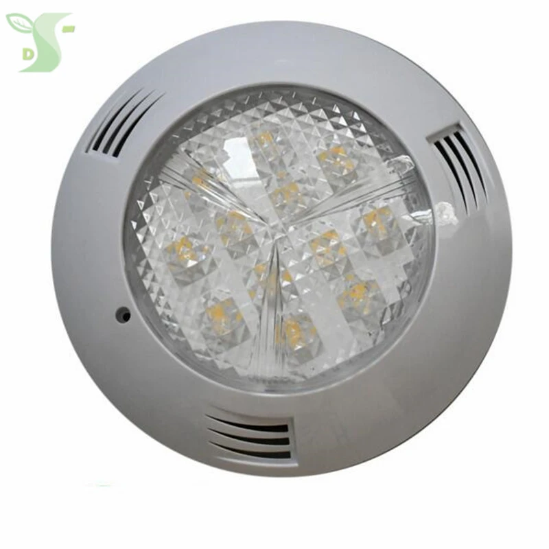 colour changing solar garden lights led swimming pool light IP68 AC12V 24V RGB underwater Lighting 27W D260*H60mm with Remote Controller  Luz de la piscina transom lights for boats