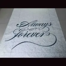 Белый цвет лоза шаблон прохода бегун для романтические украшения для свадьбы свадебные декоративные изделия идея церкви в помещении использовать Свадебный бегун