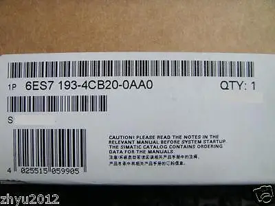 

DHL/EMS 2 pc New original 6ES7193-4CB20-0AA0 Terminal Module