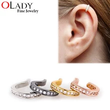 2 шт., серьги-манжеты для ушей, циркониевые серьги, ювелирные изделия в одном ухе для женщин, модная серьга, ювелирные изделия, аксессуары для правого уха