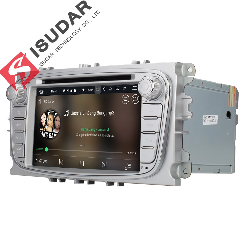 Android 7.1.1 Two Din 7 Inch Car DVD Player For FORD/Focus/S-MAX/Mondeo/C-MAX/Galaxy RAM 2G WIFI GPS Navigation Radio
