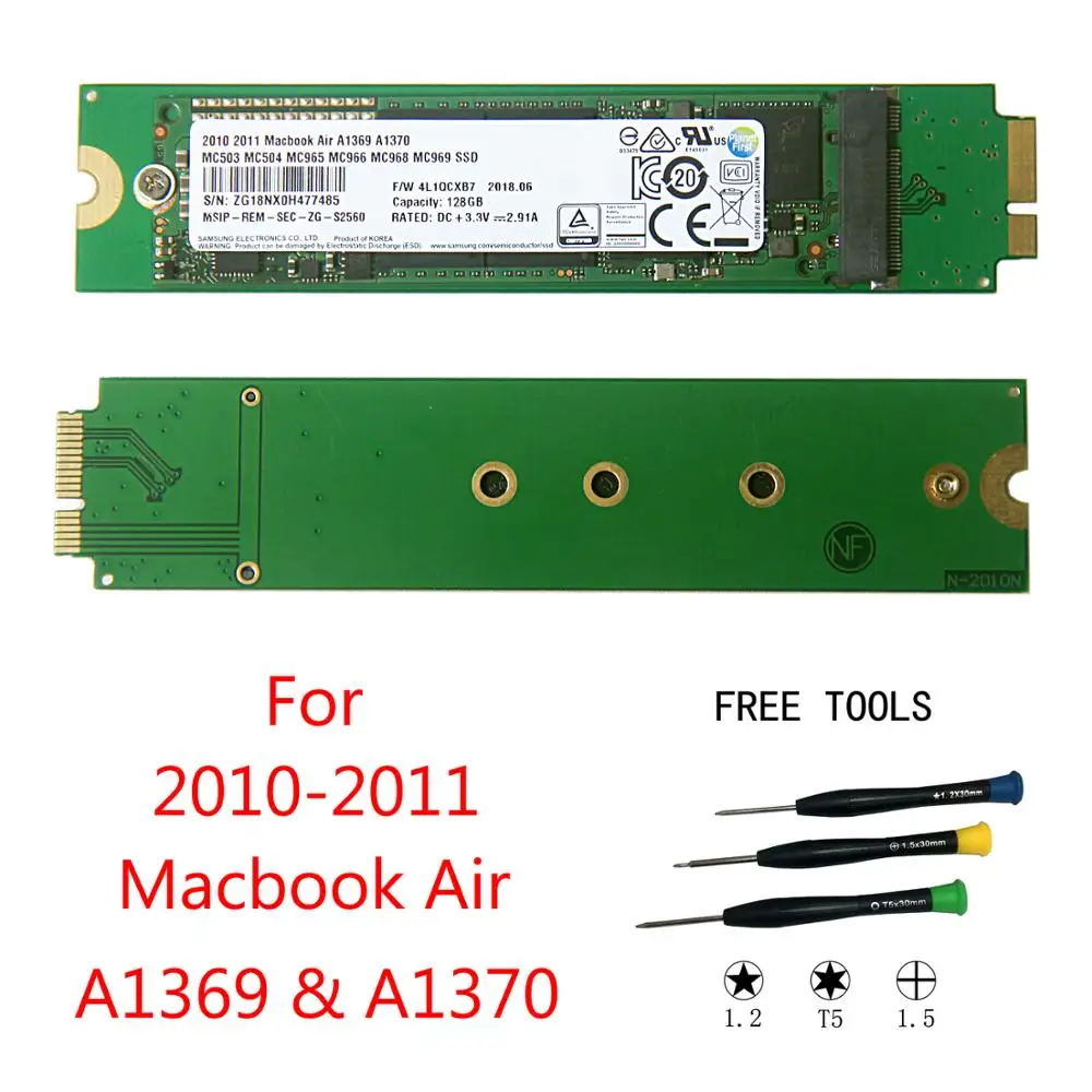  Neue 128 GB Für 2010 2011 Macbook Air A1370 A1369 128G SSD MC503 MC504 MC505 MC 506 MC965 MC966 MC9