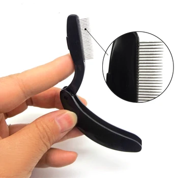 

Foldable Eyelash Comb Make Up Brushes Handy Eyelash Extension Tool Professional Steel Needles Eyelash Eyebrow Comb Beauty Tools