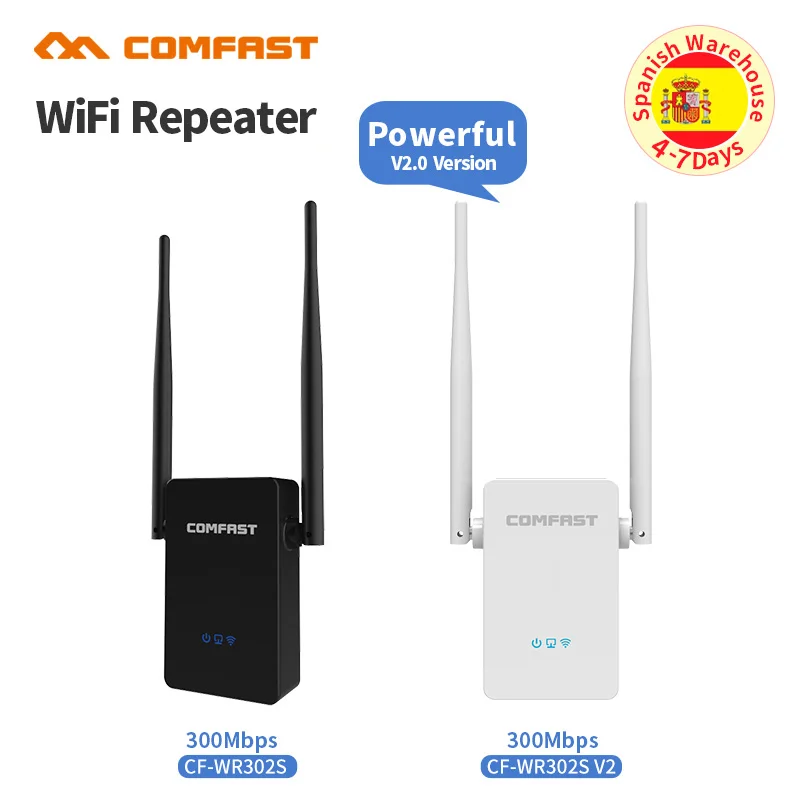 Comfast 300M Wireless WiFi Repeater 10dbi Antenna Strong WiFi Signal Amplifier Wireless Router WiFi Range Extender Expand Booste Comfast 300M Wireless WiFi Repeater 10dbi Antenna Strong WiFi Signal Amplifier Wireless Router WiFi Range Extender Expand Booste
