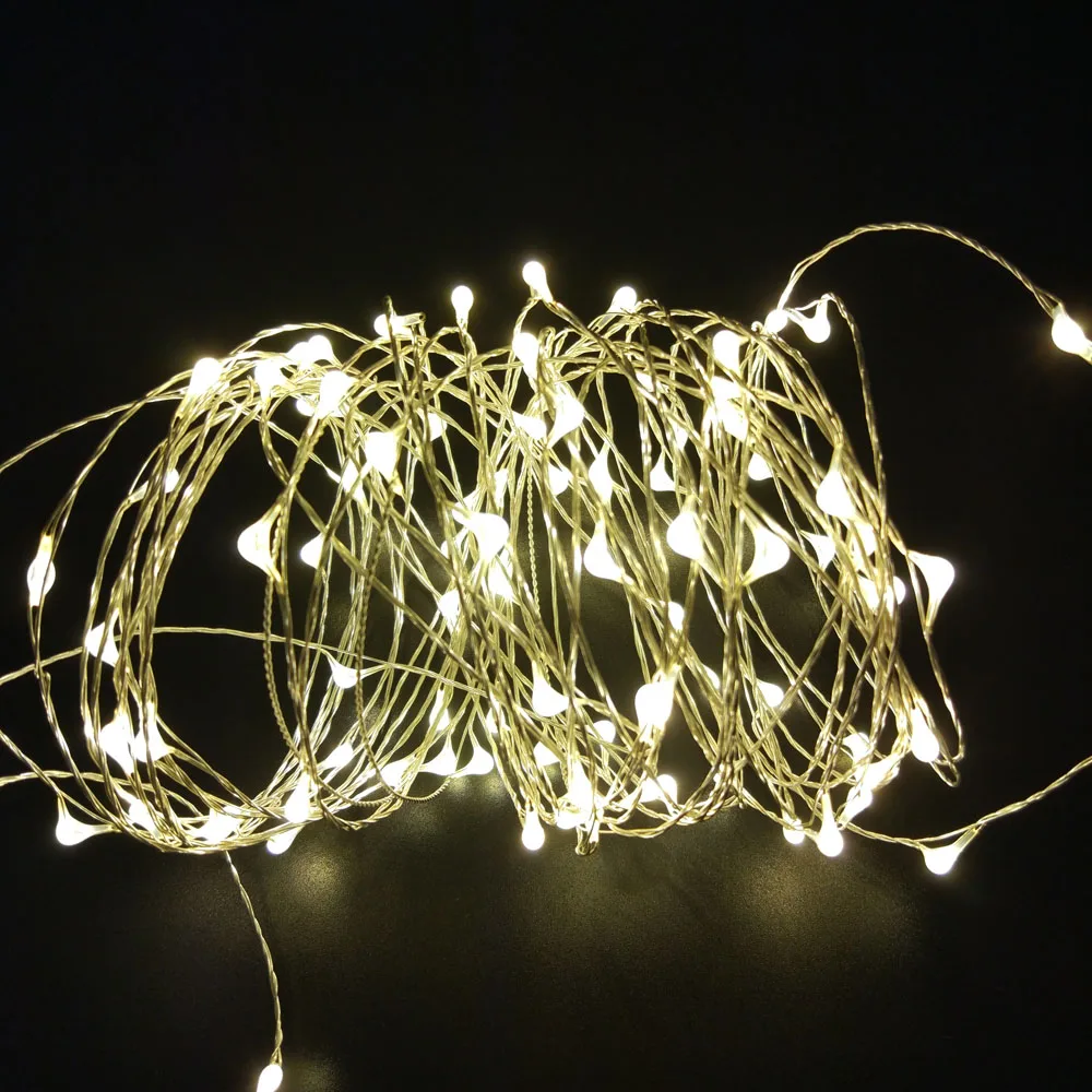 Outdoor Lighting Waterproof Led Copper Wire String 2m 10m Battery Outdoor Lighting Waterproof Led Copper