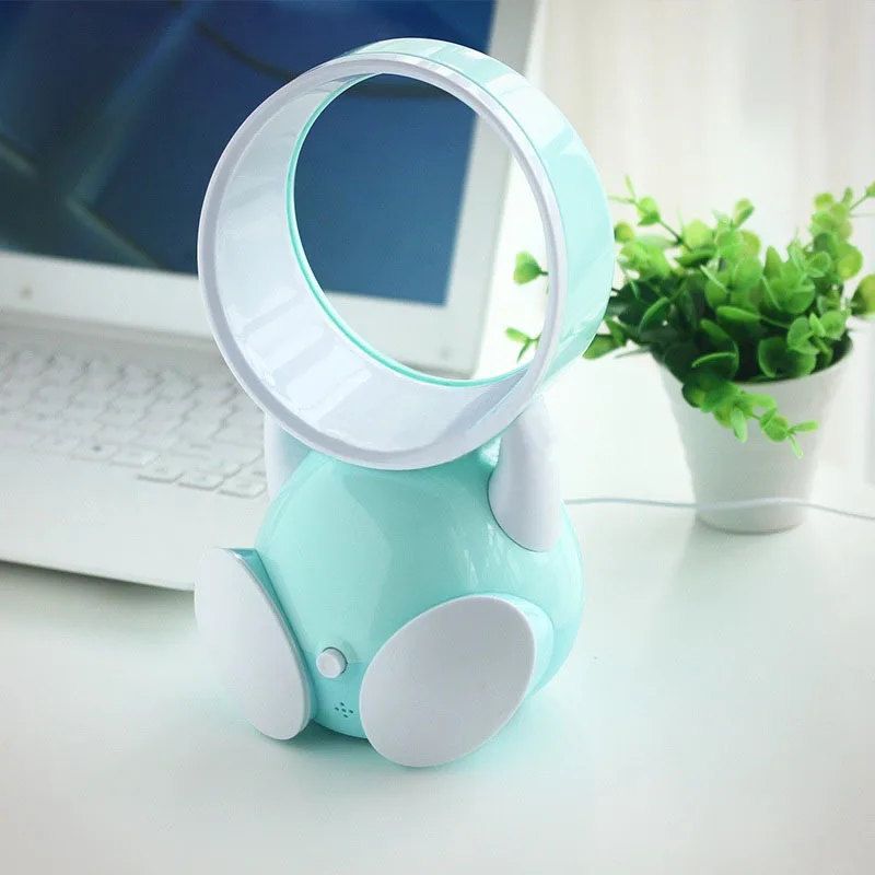 

ITAS2006 Free shipping cute rabbit without Vane portable style desktop fan home student office table top summer cool off used