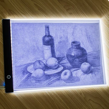 

Dimmable Ultra-thin A4 LED Light Tablet Pad Drawing Graphic Tablet Copy Board Diamond Embroidery Painting Cross Stitch Kits tool
