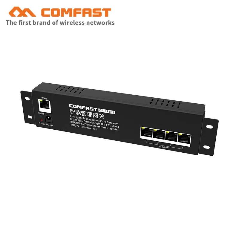 Смарт маршрутизатор Comfast RF105 100 м 4 порта LAN 802 3 ethernet POE|Комбинация модем-роутер| |