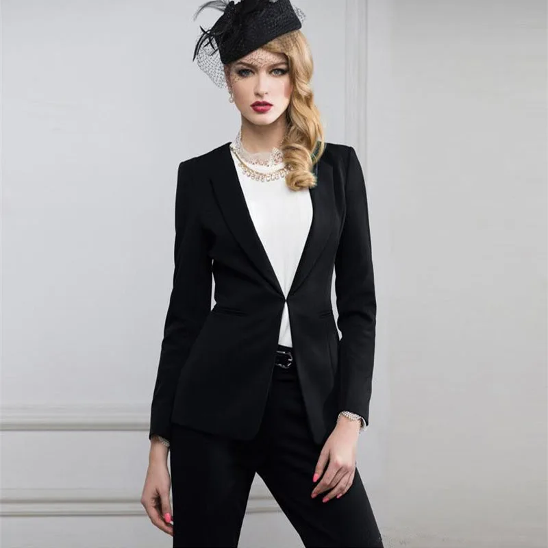 new Black Designer font b Suits b font for font b Women b font font b