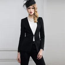 new Black Designer Suits for Women Women’s Suit Notch Lapel Women Ladies Business Office Formal Tuxedos Jacket+pants New Suits