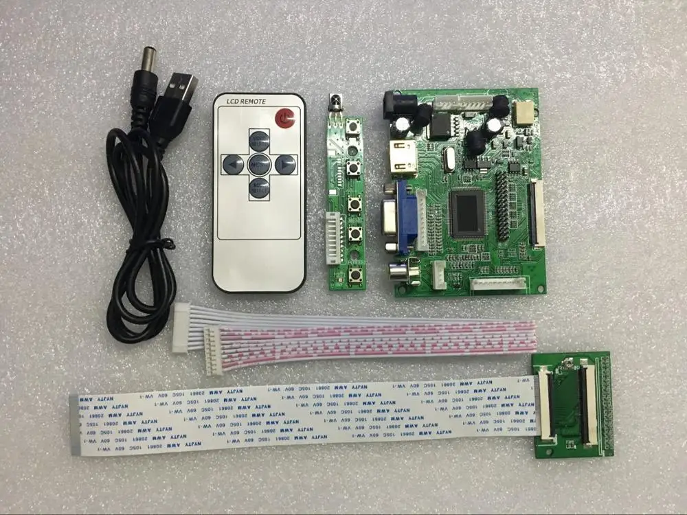 Плата контроллера HDMI VGA 2AV 60PIN TTL LVDS модуль мониторинга подходит для ЖК HSD090IDW1|module