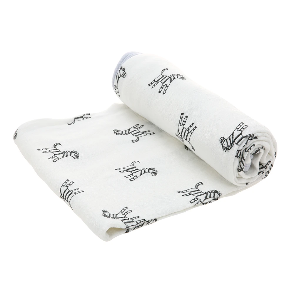 

140 * 100cm Baby Toddler Blanket 4 Layer 100% Bamboo Fiber Muslin Blanket For Bed Stroller Crib Car Nursing Cover 53*40 inch