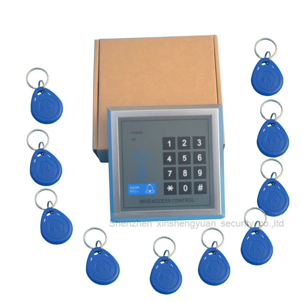Безопасность RFID Бесконтактный входной замок система контроля доступа 500 пользователя + 10 ключей
