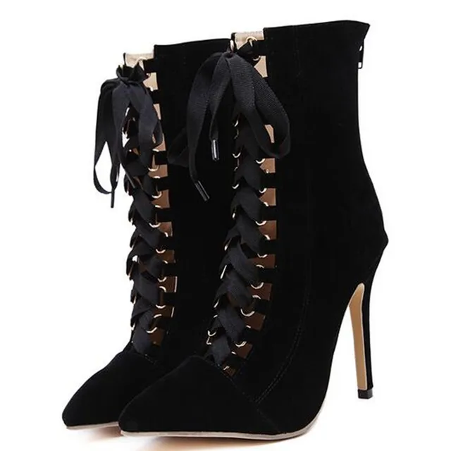 Women's Sexy High Heel Pointed Toe Back Zipper Ankle Boots Women's Sexy High Heel Pointed Toe Back Zipper Ankle Boots