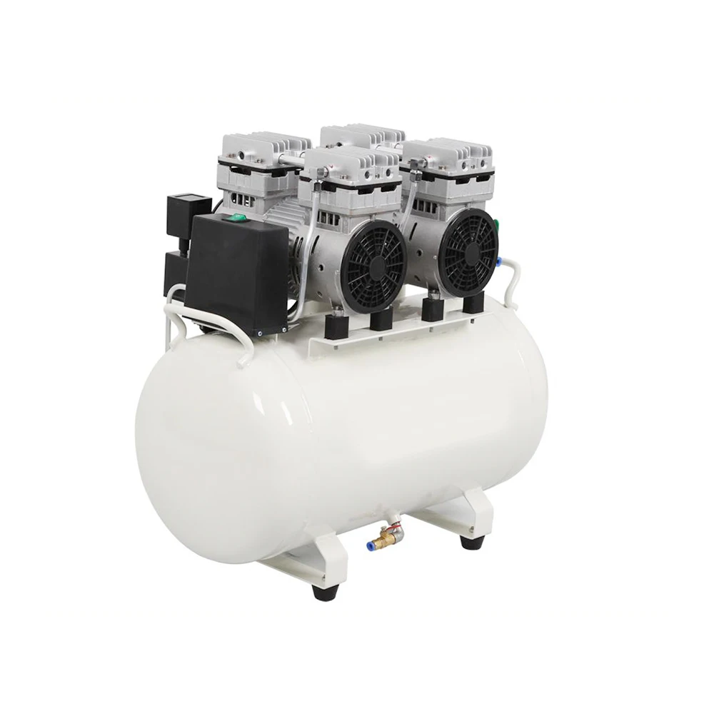 

New one Driving Four 55L Medical Noiseless oilless Dental Air Compressor
