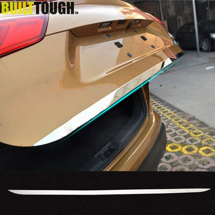 

Fit For Nissan Qashqai 2014 2015 2016 2017 Chrome Tail Gate Door Cover Trim Rear Trunk Molding Bezel Styling Sticker Garnish
