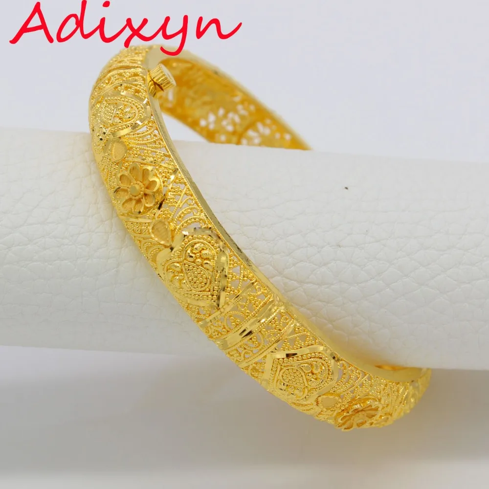 

NEW Dubai Bangles For Women/Girls 24k Gold Color/Copper Bangles&Bracelet African/Arab/Kenya/Middle Easter