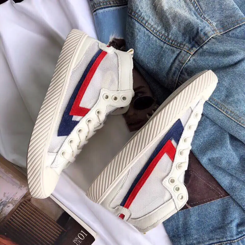 

2019 autumn new fashion simple color matching mesh breathable casual shoes women trend hip hop style flat shoes