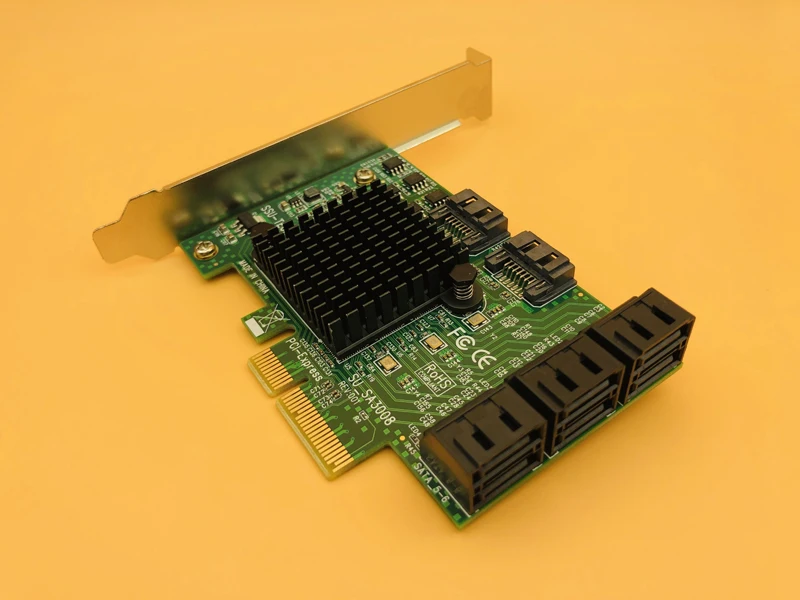 PCI E Express на SATA 3 0 III 6 ГБ контроллер карточка SSD PCIe 8 портов SATA3.0 адаптер Raiser