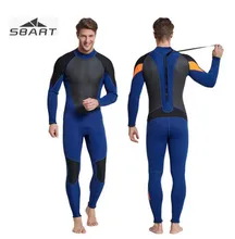 SBART 3mm Neoprene Men Scuba Diving Wetsuit Kite Surfing Snorkeling Full Body Swimwear Water Sports Triathlon Spearfishing Suit sbart women full body scuba dive wet suit 3mm neoprene wetsuits winter swim surfing snorkeling spearfishing water swimsuit