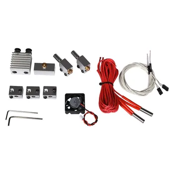 

Funssor 1set*Dual-extrusion hotend Kit Cyclops legend kit Volcano Kit volcanic nozzle hot end Kit