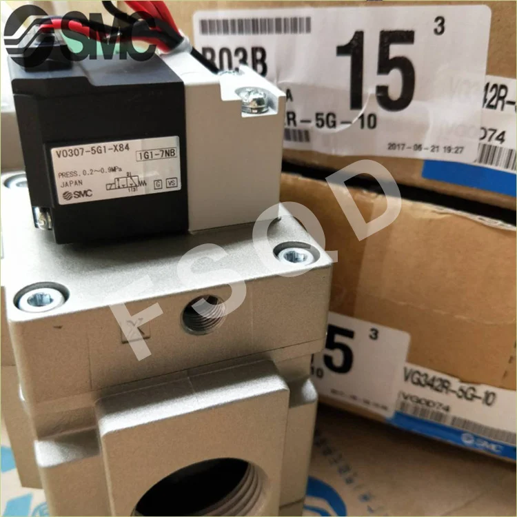 SMC электромагнитный пневматический клапан детали VG342R 5G 04 06 10 5D серии