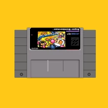 Супер Bomberman 46 Pin 16 Bit серая игровая карта для США NTSC игровой плеер