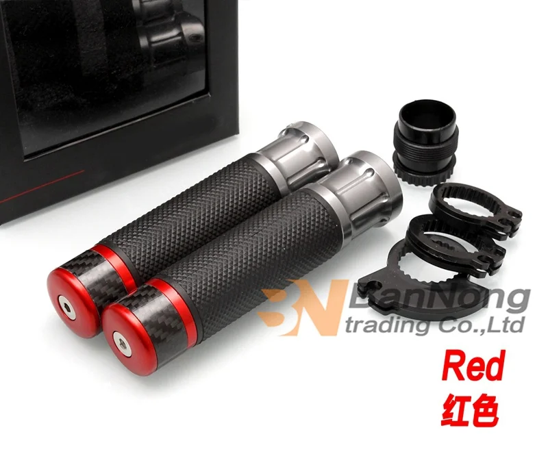 7/8 ''22 мм мотоциклетные ручки для YAMAHA R1 R6 CBR1000RR CB400 vtec mc22 cb750 CBR 600 F5 Z750 ZX636 ZX6R ZX750 KTM - Цвет: Красный
