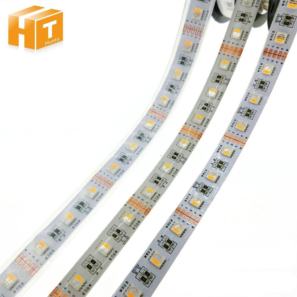 4 em 1 Rgb + Branco Rgbw Strip Flexível – Quente Tira 60 Leds m 5 Lote. Led 5050 Dc12v