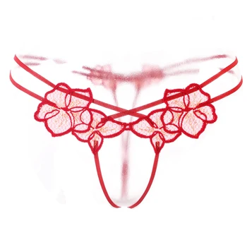 

Wire royal embroidery elegant lace panty t thong
