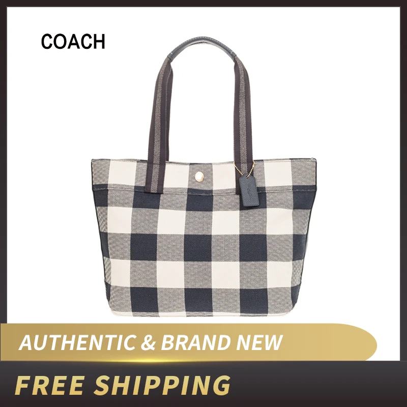 Coach Tote Buffalo клетчатая сумка с принтом F66867/F39904|Сумки ручками| |