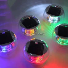 Высокое Качество Солнечные СВЕТОДИОДНЫЕ Лампы Night Light Плавающей Бильярдный Шар Лампы Открытый Водонепроницаемый Пруд Путь Ландшафтное Освещение HE214