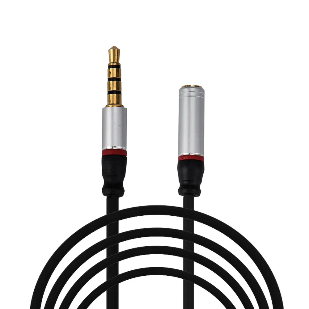 

Malloom 2019 4FT 3.5mm 4-Pole AUX Extension Cable Stereo Audio Headphone Male To Female Auxiliary Jack For MP3 Player Phone