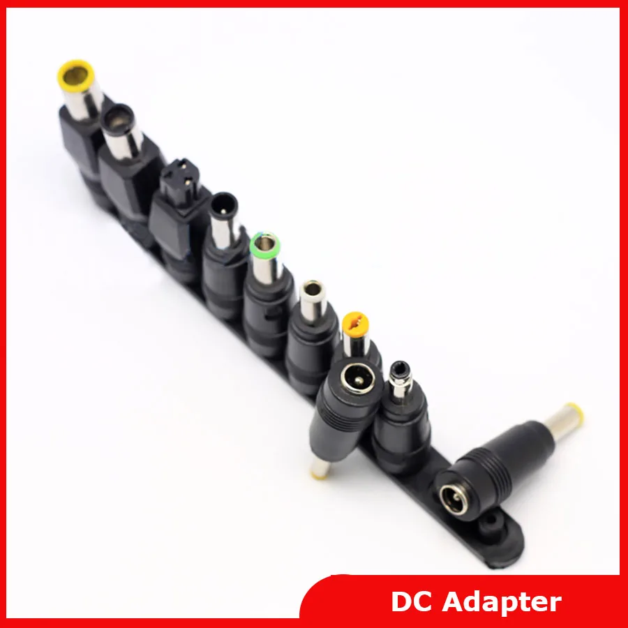 

Free shipping 1set=10pcs Laptop power plug adapter connectors notebook universal charger DC head straight input:5.5mm*2.1mm