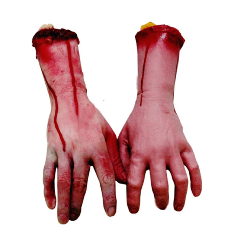 

One Piece Bloody Ruber Hands Arm for Halloween Props
