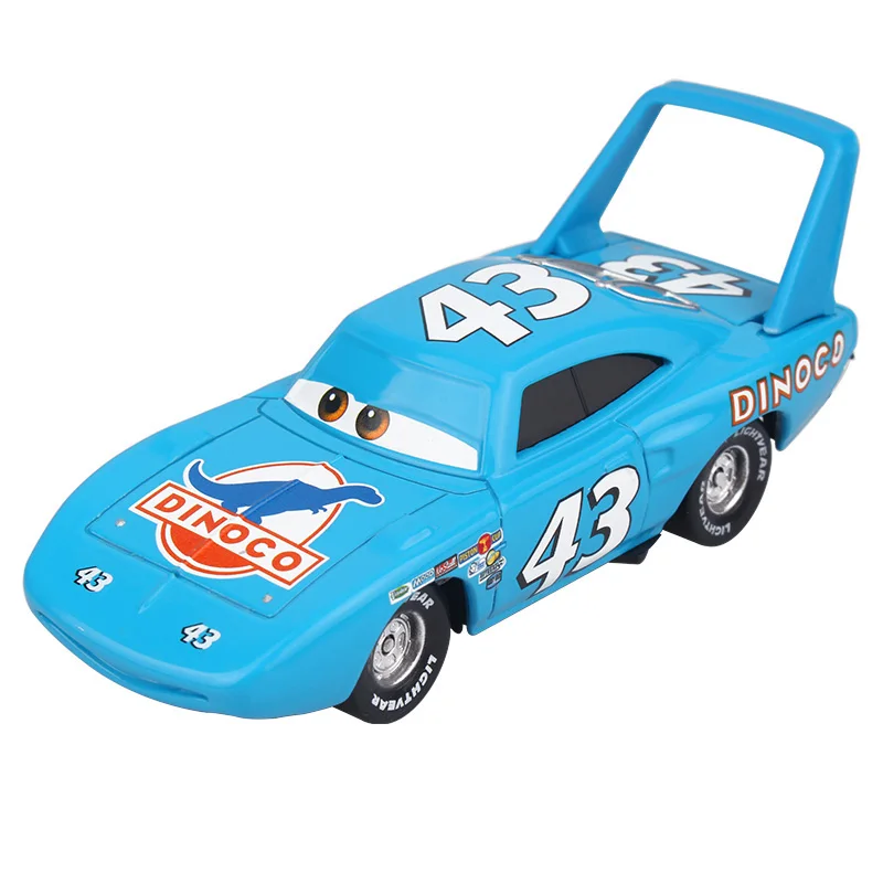 Disney Pixar Cars 2 3 игрушка Молния Маккуин Джексон шторм Мак UncleTruck King 1:55 литой металлический игрушечный автомобиль Детский подарок на день рождения - Цвет: The King