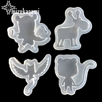 

1pcs UV Resin Jewelry Liquid Silicone Mold Animals Resin Molds For DIY Intersperse Decorate Making Charms Molds