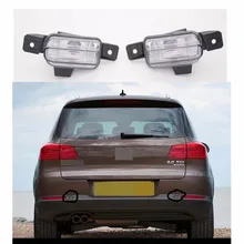 1 Par traseiros bumper fog lâmpada Luz com lâmpadas branco Para 2012-2014 VW Volkswagen Tiguan