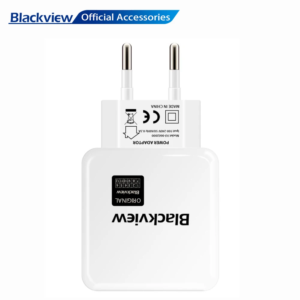 Оригинальный дорожный адаптер для телефона Blackview зарядное устройство 5 В 2 А